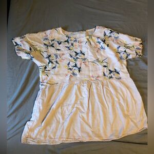 ♦️Valentina Naldi | Linen Floral Top